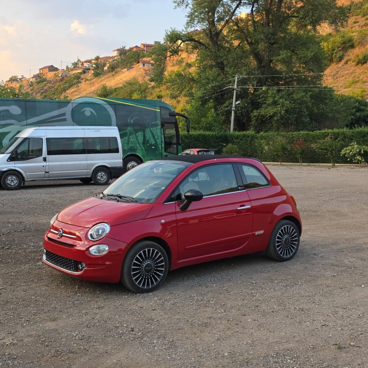 FIAT 500 C red 2019 Cabrio